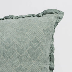 Trettino 24x24 Throw Pillow from Bella Notte Linens in the color Eucalyptus.
