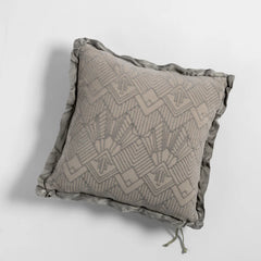 Trettino 18x18 Throw Pillow from Bella Notte Linens in the color Fog.
