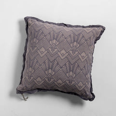 Trettino 24x24 Throw Pillow from Bella Notte Linens in the color French Lavender.
