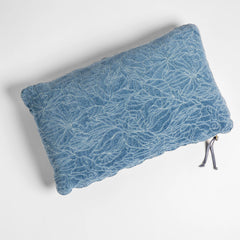 Georgia Accent Pillow from Bella Notte Linens in the color Tahoe Blue.