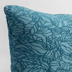 Georgia 18x18 Throw Pillow from Bella Notte Linens in the color Cenote.