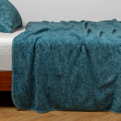 Georgia Bedspread in Cenote from Bella Notte Linens.