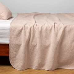 Georgia Bedspread in Pearl from Bella Notte Linens.