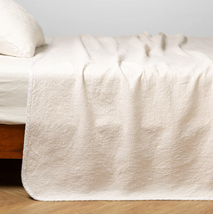 Georgia Bedspread in Winter White from Bella Notte Linens.