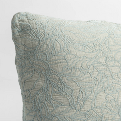 Georgia Lumbar Pillow from Bella Notte Linens in the color Cloud.