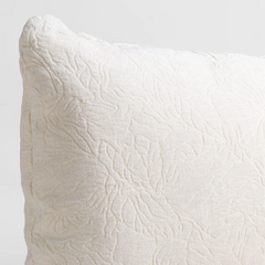 Georgia Sham in Winter White from Bella Notte Linens.