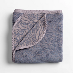Georgia Throw Blanket in French Lavender from Bella Notte Linens.