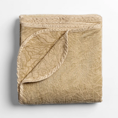 Georgia Throw Blanket in Honeycomb from Bella Notte Linens.