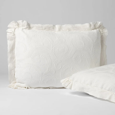 Marisette Deluxe Sham - Winter White
