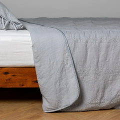 Ines Bedspread from Bella Notte Linens in the color Cloud.
