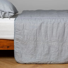 Ines Bedspread from Bella Notte Linens in the color Cloud.