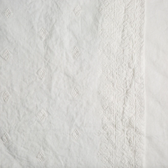 Ines King Bedspread in Winter White from Bella Notte Linens