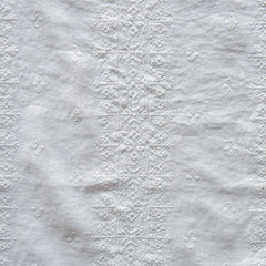 Ines Bedspread from Bella Notte Linens in the color Winter White.
