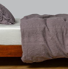 Ines Duvet from Bella Notte Linens in the color French Lavender.