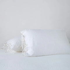 Ines King Shams from Bella Notte Linens in the color White.