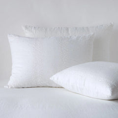 Ines King Shams from Bella Notte Linens in the color White.