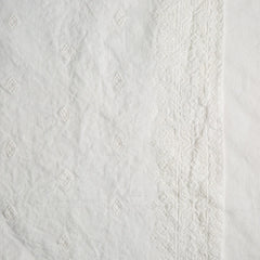 Ines King Sham from Bella Notte Linens in the color Winter White.