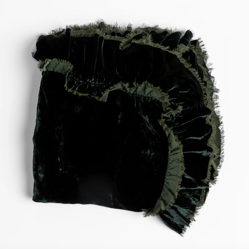 Loulah Throw Blanket in Juniper from Bella Notte Linens