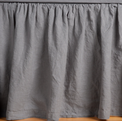 Linen Bed Skirt from Bella Notte Linens in the color French Lavender.