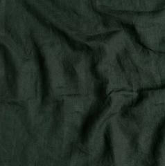 Linen Bed Skirt from Bella Notte Linens in the color Juniper.