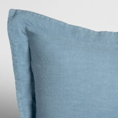 Linen Sham from Bella Notte Linens in the color Tahoe Blue.