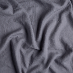 Linen Crib Skirt from Bella Notte Linens in the color French Lavender.