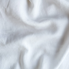 Linen Crib Skirt from Bella Notte Linens in the color White.