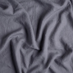 Linen Fitted Sheet from Bella Notte Linens in the color French Lavender.
