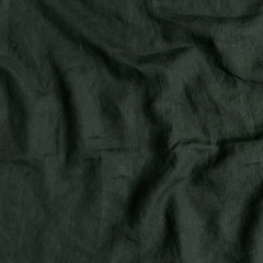 Linen Flat Sheet from Bella Notte Linens in the color Juniper.