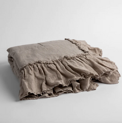Linen Whisper Baby Blanket from Bella Notte Linens in the color Fog.