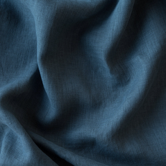 Linen Whisper Baby Blanket from Bella Notte Linens in the color Midnight.