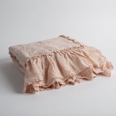 Linen Whisper Baby Blanket from Bella Notte Linens in the color Pearl.