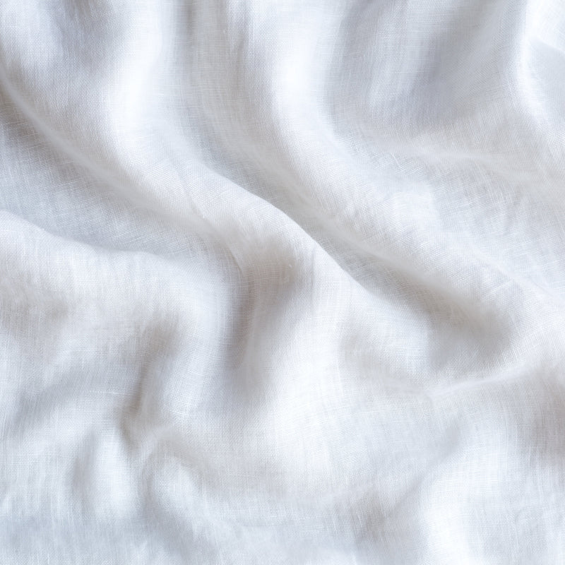 Linen Whisper Baby Blanket from Bella Notte Linens in the color White.