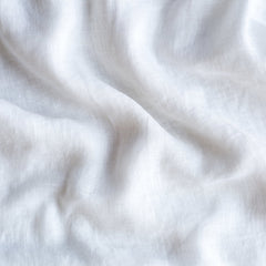 Linen Whisper Baby Blanket from Bella Notte Linens in the color White.
