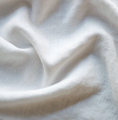 Linen Whisper Baby Blanket from Bella Notte Linens in the color Winter White.