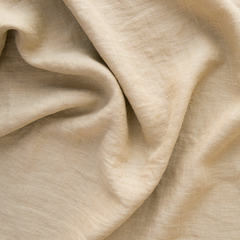 Linen Whisper Crib Skirt from Bella Notte Linens in the color Honeycomb.