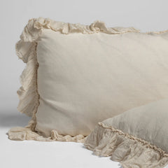 Linen Whisper Shams from Bella Notte Linens in their new color, Natural.