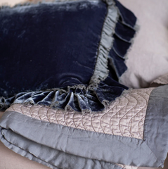 Loulah Accent Pillow from Bella Notte Linens in the color French Lavender.