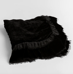 Loulah Baby Blanket from Bella Notte Linens in the color Corvino.