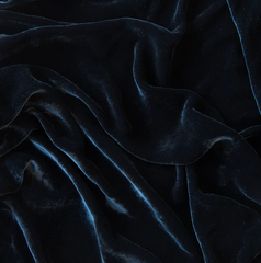 Loulah Baby Blanket from Bella Notte Linens in the color Midnight.