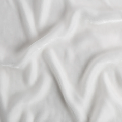 Loulah Baby Blanket from Bella Notte Linens in the color Winter White.
