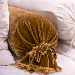 Loulah Bolster from Bella Notte Linens in the color Honeycomb.