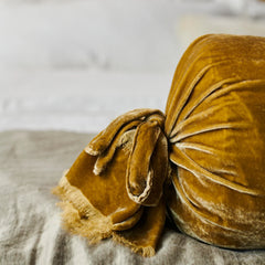 Loulah Bolster from Bella Notte Linens in the color Honeycomb.