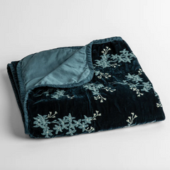 Lynette Baby Blanket from Bella Notte Linens in the color Cenote.