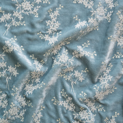Lynette Baby Blanket from Bella Notte Linens in the color Cloud.