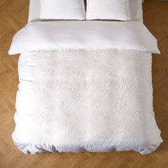 Lynette Duvet from Bella Notte Linens in the color White.