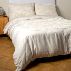 Lynette Duvet from Bella Notte Linens in the color Winter White.