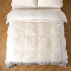 Lynette Duvet from Bella Notte Linens in the color Winter White.