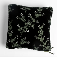 Lynette 24x24 Throw Pillow from Bella Notte Linens in the color Juniper.