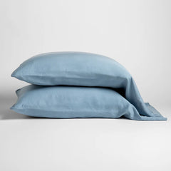 Madera Luxe Pillowcases from Bella Notte Linens in the color Tahoe Blue.